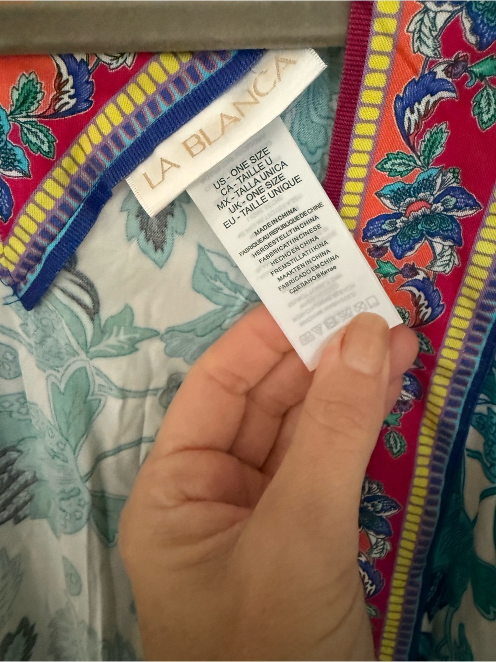 La Blanca Santorini Kimono Cover-up NWT Coastal Boho - Picture 4 of 8